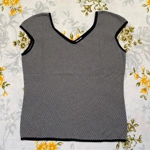 Armani Size 4 Striped Knit Tank